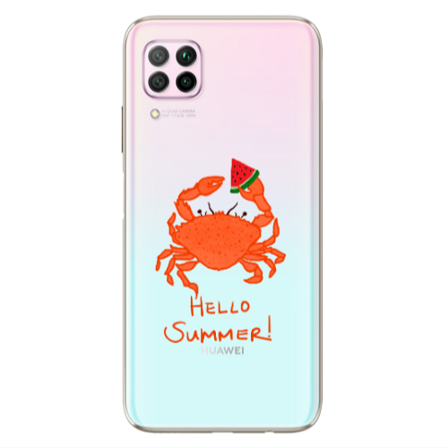 Huawei P40 Lite Hello Summer! Transparent Silicone TPU Θήκη