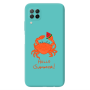 Huawei P40 Lite Hello Summer! Turquoise Colored Silicone TPU Θήκη