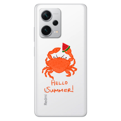 Xiaomi Redmi Note 12 5G Hello Summer! Transparent Silicone TPU Θήκη