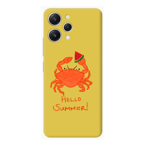 Xiaomi Redmi 12 Hello Summer! Yellow Colored Silicone TPU Θήκη