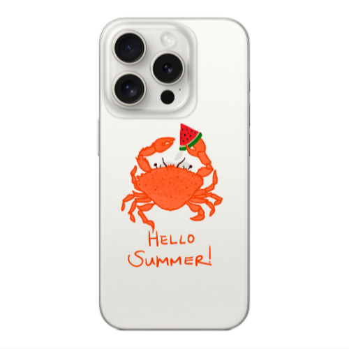 Apple iPhone 15 Pro Max Hello Summer! Transparent Silicone TPU Θήκη
