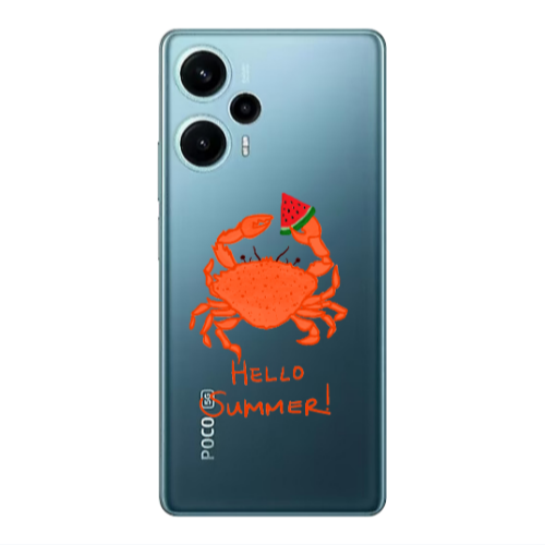 Xiaomi Poco F5 Hello Summer! Transparent Silicone TPU Θήκη