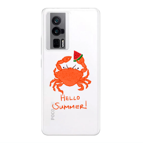 Xiaomi Poco F5 Pro Hello Summer! Transparent Silicone TPU Θήκη