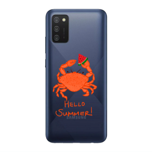 Samsung A02s Hello Summer! Transparent Silicone TPU Θήκη