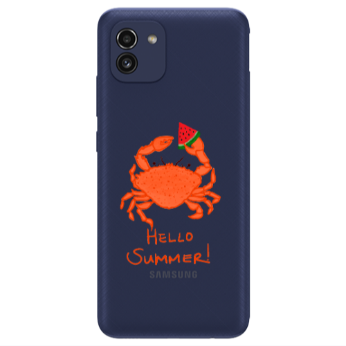 Samsung A03 Hello Summer! Transparent Silicone TPU Θήκη