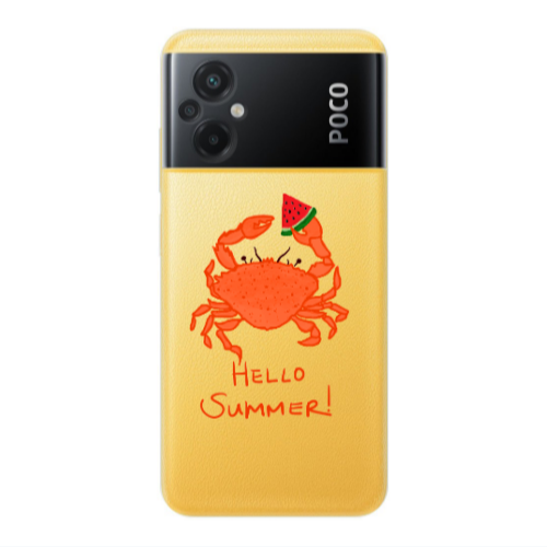 Xiaomi Poco M5 Hello Summer! Transparent Silicone TPU Θήκη