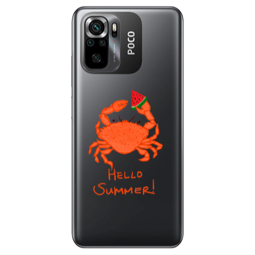 Xiaomi Poco M5 s Hello Summer! Transparent Silicone TPU Θήκη