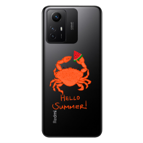 Xiaomi Redmi Note 12s Hello Summer! Transparent Silicone TPU Θήκη