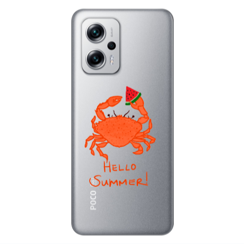 Xiaomi Poco X4 GT Hello Summer! Transparent Silicone TPU Θήκη