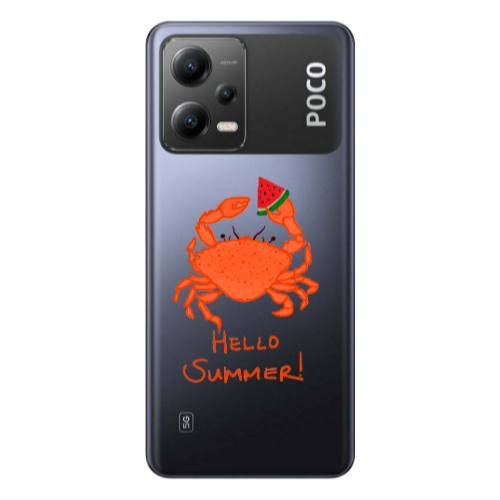 Xiaomi Poco X5 Hello Summer! Transparent Silicone TPU Θήκη