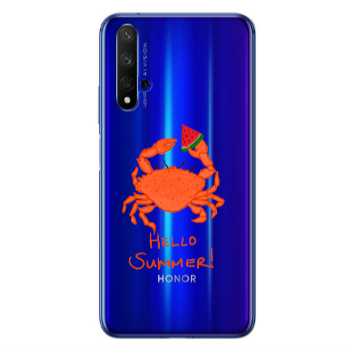 Huawei Nova 5 T Hello Summer! Transparent Silicone TPU Θήκη