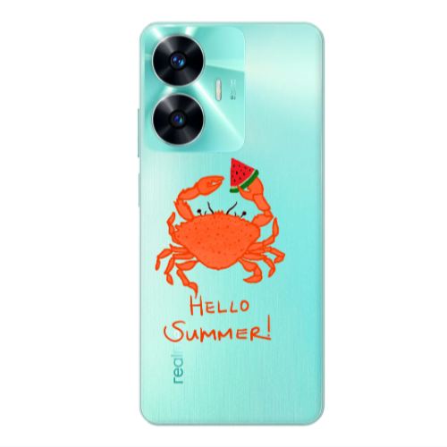 Realme C55 Hello Summer! Transparent Silicone TPU Θήκη