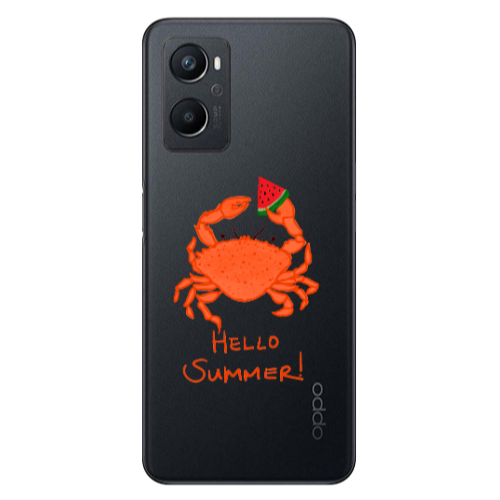 Oppo A 96 Hello Summer! Transparent Silicone TPU Θήκη