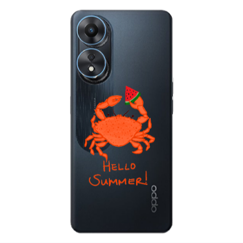 Oppo A 98 Hello Summer! Transparent Silicone TPU Θήκη