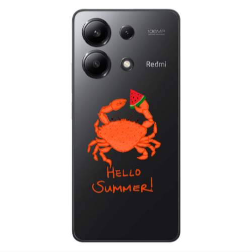 Xiaomi Redmi Note 13 4G Hello Summer! Transparent Silicone TPU Θήκη