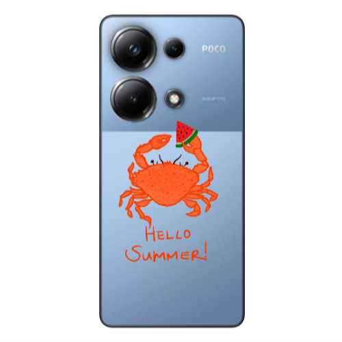 Xiaomi Poco M6 Pro 4G Hello Summer! Transparent Silicone TPU Θήκη