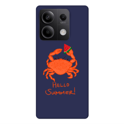 Xiaomi Redmi Note 13Pro 5G Hello Summer! Dark blue Colored Silicone TPU Θήκη