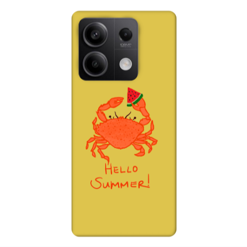 Xiaomi Redmi Note 13Pro 5G Hello Summer! Yellow Colored Silicone TPU Θήκη