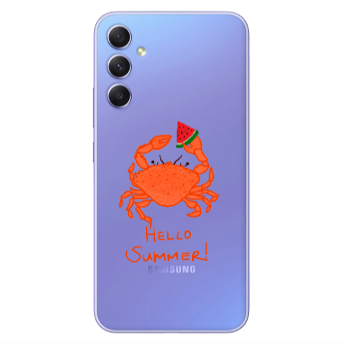 Samsung A25 Hello Summer! Transparent Silicone TPU Θήκη