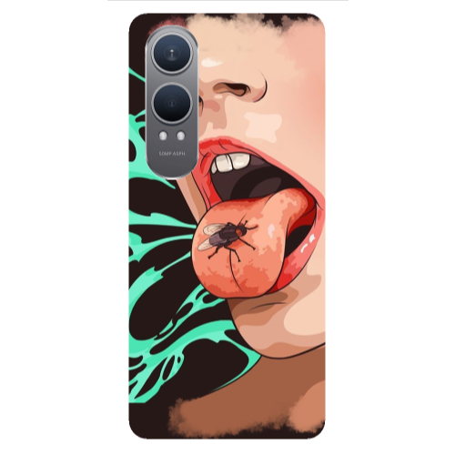 Oneplus Nord Ce 4 lite Black Snake Transparent Silicone TPU Θήκη