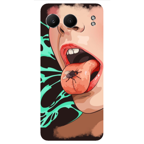 Oneplus Nord 4 Black Snake Transparent Silicone TPU Θήκη