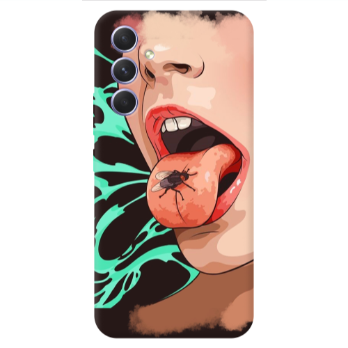 Samsung A56 Black Snake Transparent Silicone TPU Θήκη