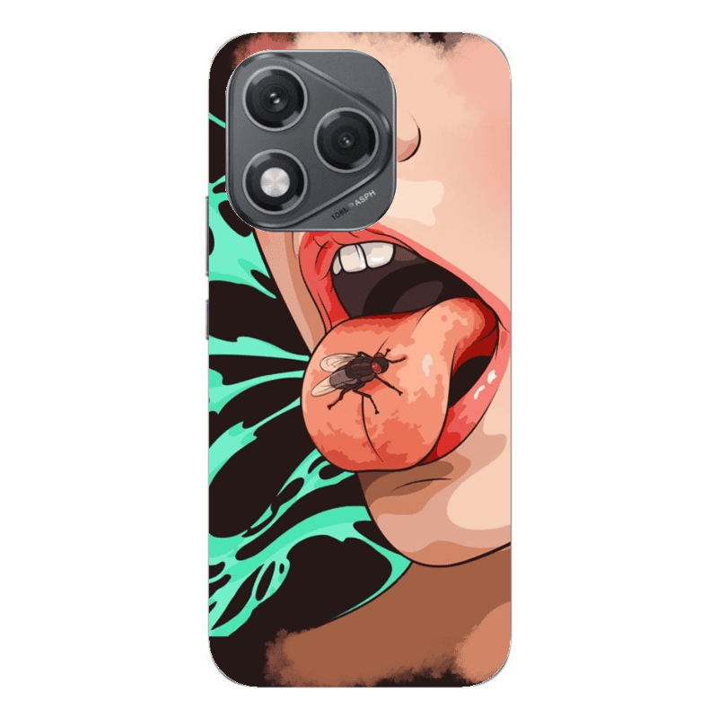 Honor 400 Lite Black Snake Transparent Silicone TPU Θήκη
