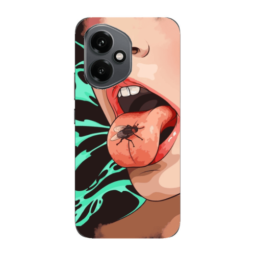Honor Magic 400 Black Snake Transparent Silicone TPU Θήκη
