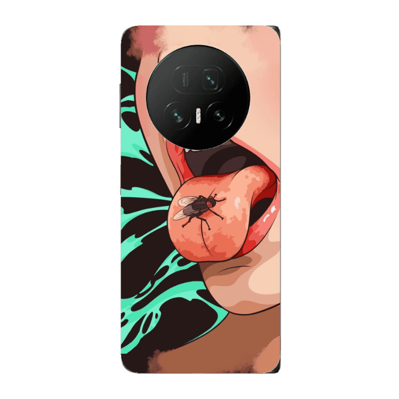 Honor Magic V5 Black Snake Transparent Silicone TPU Θήκη