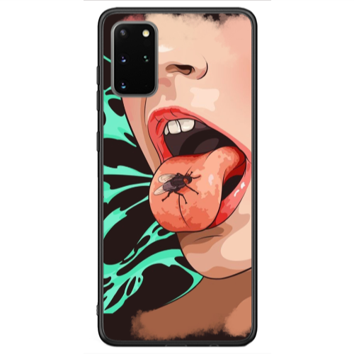 Samsung S20 Black Snake Black Glossy Θήκη