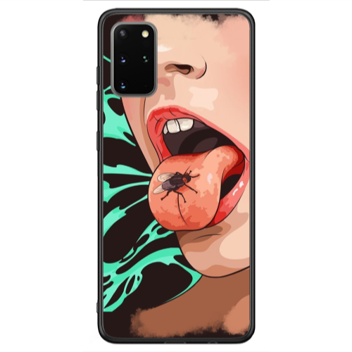Samsung S20 FE Black Snake Black Glossy Θήκη