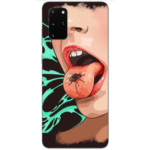 Samsung S20 Plus Black Snake Transparent Silicone TPU Θήκη