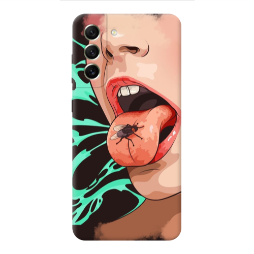 Samsung S21 Black Snake Transparent Silicone TPU Θήκη