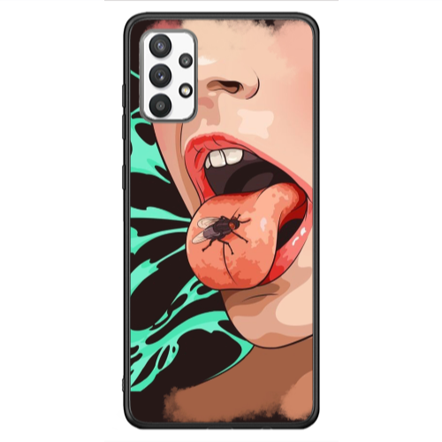 Samsung A13 4G Black Snake Black Glossy Θήκη
