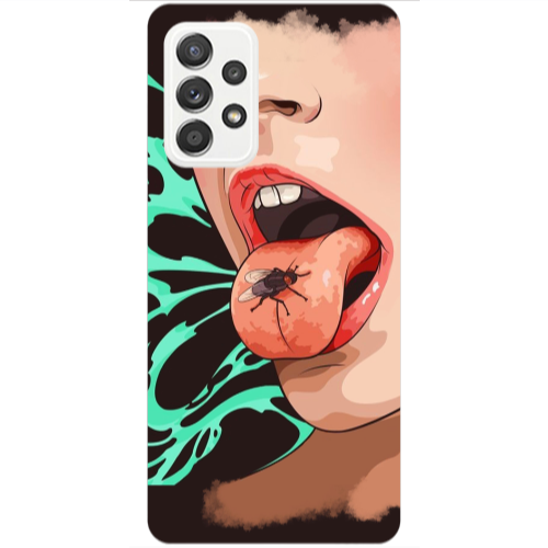 Samsung A53 Black Snake Transparent Silicone TPU Θήκη