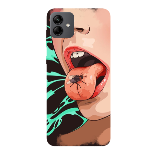 Samsung A04 Black Snake Transparent Silicone TPU Θήκη