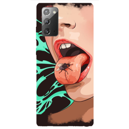 Samsung Note 20 Black Snake Transparent Silicone TPU Θήκη