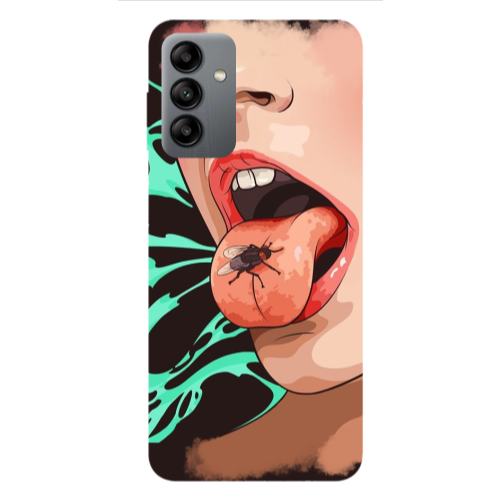 Samsung A13 5G Black Snake Transparent Silicone TPU Θήκη