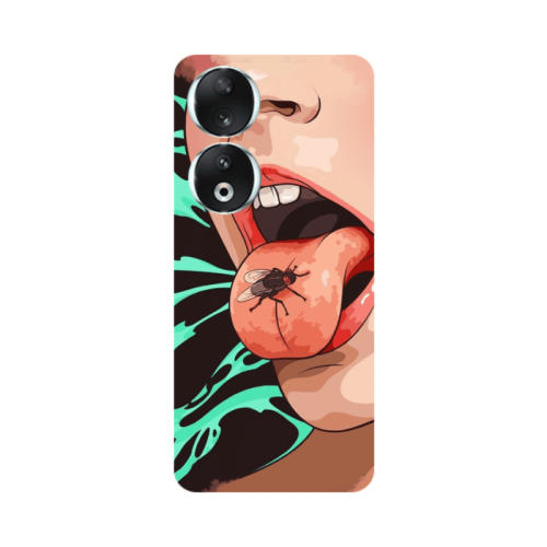 Honor 90 5G Black Snake Transparent Silicone TPU Θήκη