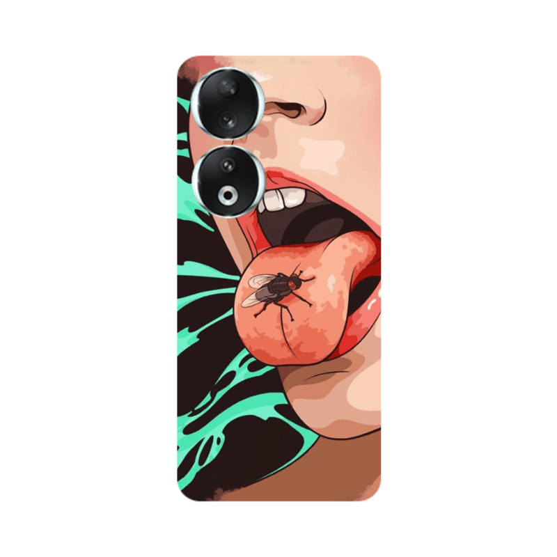 Honor 90 5G Black Snake Transparent Silicone TPU Θήκη