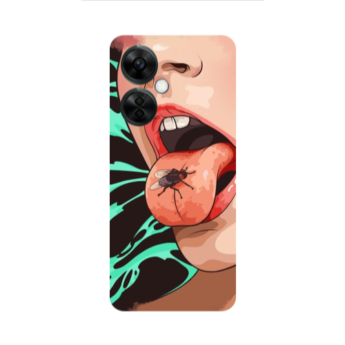 Oneplus Nord CE 3 Lite 5G Black Snake Transparent Silicone TPU Θήκη