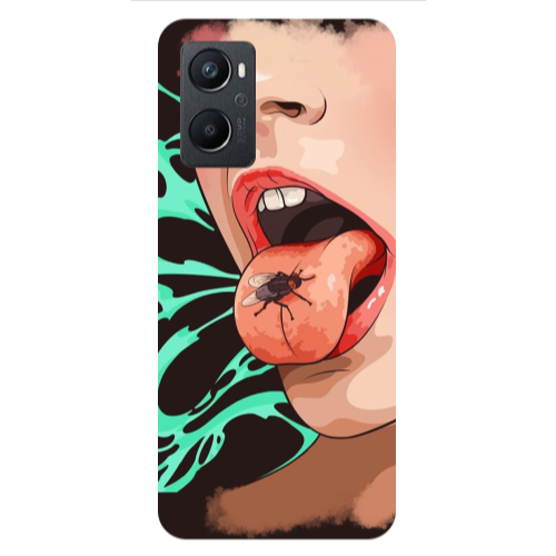 Oppo A 96 Black Snake Transparent Silicone TPU Θήκη