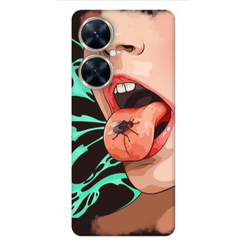Huawei Nova 11i Black Snake Transparent Silicone TPU Θήκη