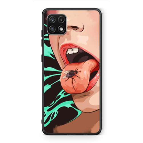 Samsung A22 5G Black Snake Black Glossy Θήκη