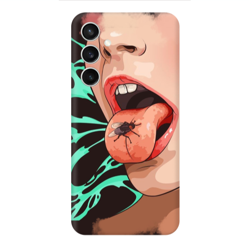 Samsung S24 Black Snake Transparent Silicone TPU Θήκη