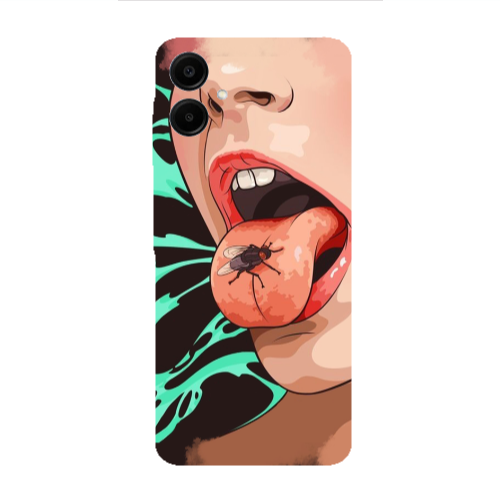 Samsung A06 Black Snake Transparent Silicone TPU Θήκη