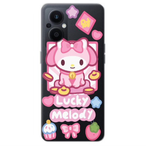 Oppo Reno 7 Lite Lucky Melody Transparent Silicone TPU Θήκη