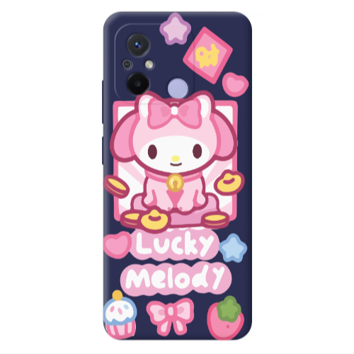 Xiaomi Redmi 12C Lucky Melody Dark blue Colored Silicone TPU Θήκη