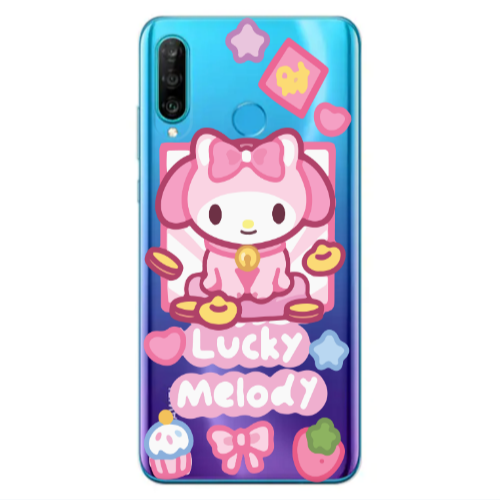 Huawei P30 Lite Lucky Melody Transparent Silicone TPU Θήκη