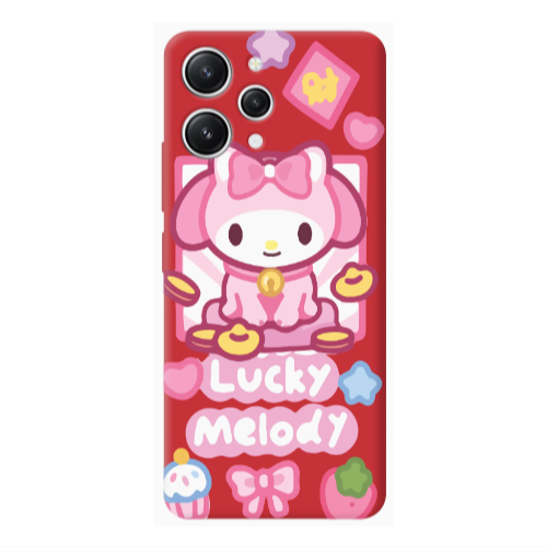 Xiaomi Redmi 12 Lucky Melody Red Colored Silicone TPU Θήκη